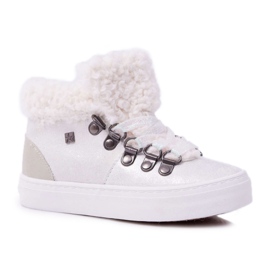 Barnskor Flickaskor Sneakers Big Star White EE374017 vit
