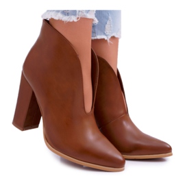 SEA Kvinnors stövlar på hälen Slip On Brown Mantana brun