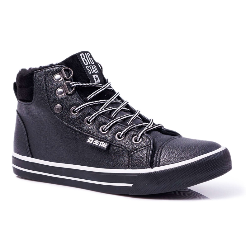 Dam Sneakers Big Star High Black Warmed EE274410 svart