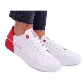 Kvinnors sneakers Cross Jeans Vit EE2R4016C röd
