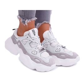 Kvinnors sportskor Big Star av Daniel Lopez White FF274430 vit mångfärgad