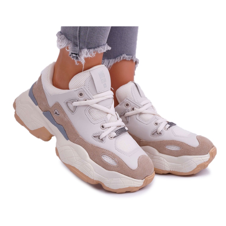 Kvinnors sportskor Big Star av Daniel Lopez Beige FF274429