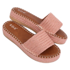 Rosa espadrilles tofflor 7970-PL Rosa