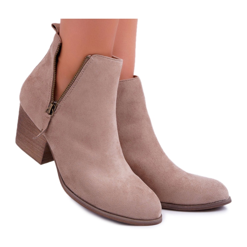 Bellucci Damskor på högklackig mocka Beige Farre