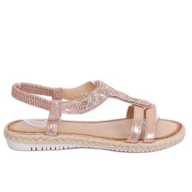 Champagne espadrilles sandaler CO-78 Champagne rosa