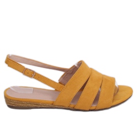 Sandaler honung espadrilles 9291 Amarillo gul
