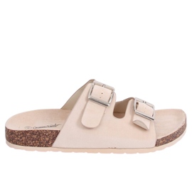 Beige scholki tofflor BL3100-SF Beige