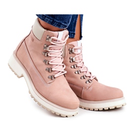 Dam Stövlar Trappers Big Star Pastel Pink EE274034 rosa