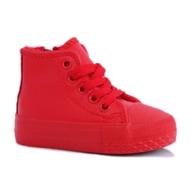 FRROCK Barnsneakers High Warm Red Filemon röd