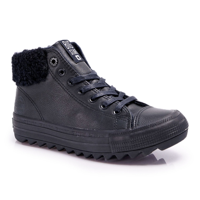 Dam Sneakers Big Star High Warmed Black EE274145 svart