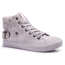 Dam Sneakers Big Star High Warm Grey EE274079 grå