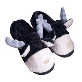 FRID Dam Tofflor Med Päls Svart Ren Deff