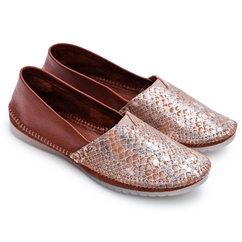 Kvinnors bruna ballerinor Maciejka 1930A-29 / 00-6