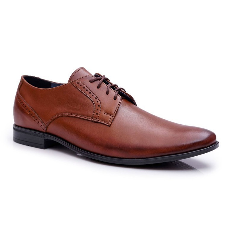 Herr Brogues Elegant läder Bednarek brun herod