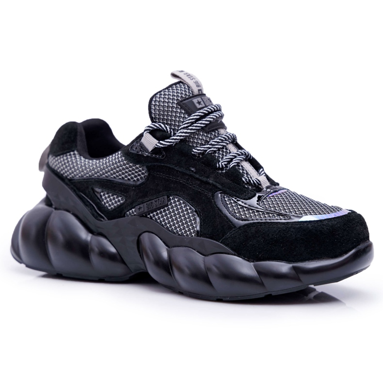 Kvinnors sportskor Big Star by Daniel Lopez Svartgrå FF274A553