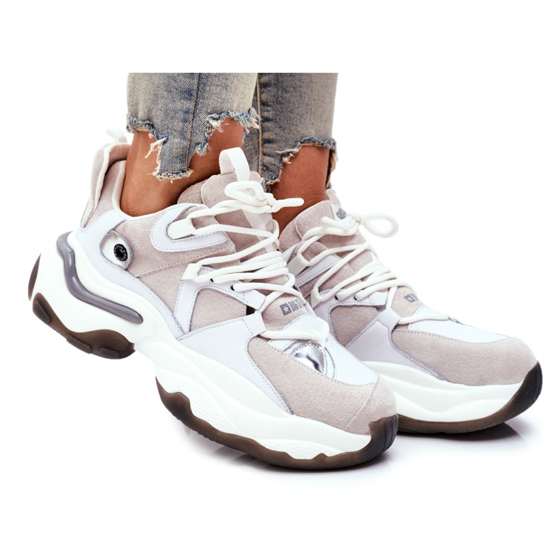 Kvinnors sportskor Big Star av Daniel Lopez White FF274A576 vit