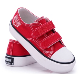 Barnsneakers Big Star With Velcro Red FF374063 röd