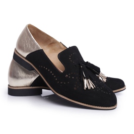 Dam Brogues Maciejka Läderloafers Svart 04484-01 / 00-5