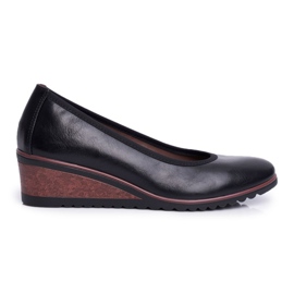 Vinceza Kvinnors Brogues On Wedges Svart Belli