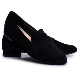 Dam Loafers Mocka Sergio Leone MK734 Svart Nebbi