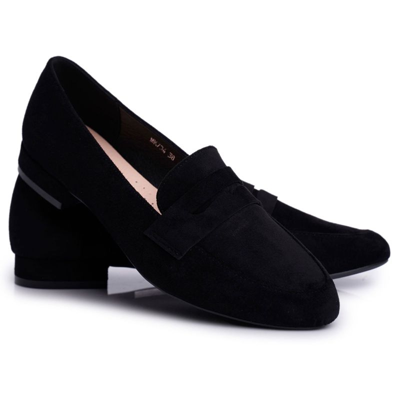 Dam Loafers Mocka Sergio Leone MK734 Svart Nebbi