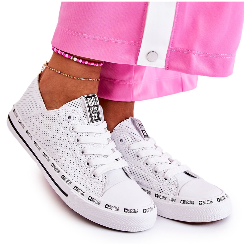 Dam Sneakers Big Star Openwork White FF274024 vit