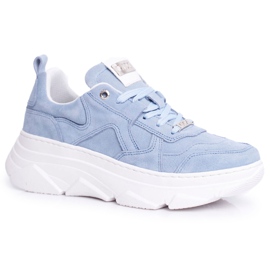 Kvinnors sportläderskor GOE Blue FF2N3013 blå