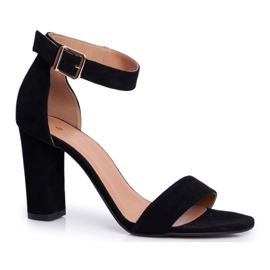 Kvinnors sandaler på klack Laura Messi Black Iliady 1760 svart