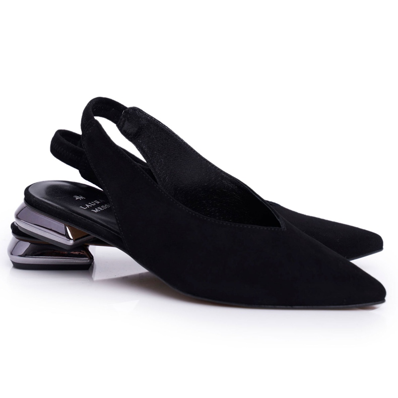 Ballerinor för kvinnor Laura Messi Läder Svart 2127