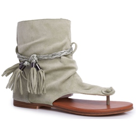 SEA Kvinnor Sandaler Flip-flops With a Shank Green SL1011 Madrit grön