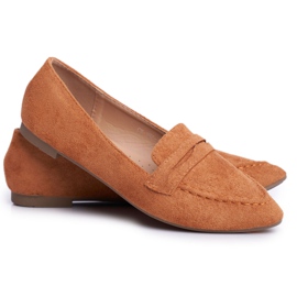 BUGO Loafers för kvinnor Mocka CH-1M6 Camel Laveria brun