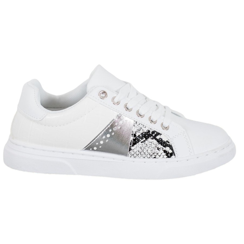 SHELOVET Bekväma vita sneakers