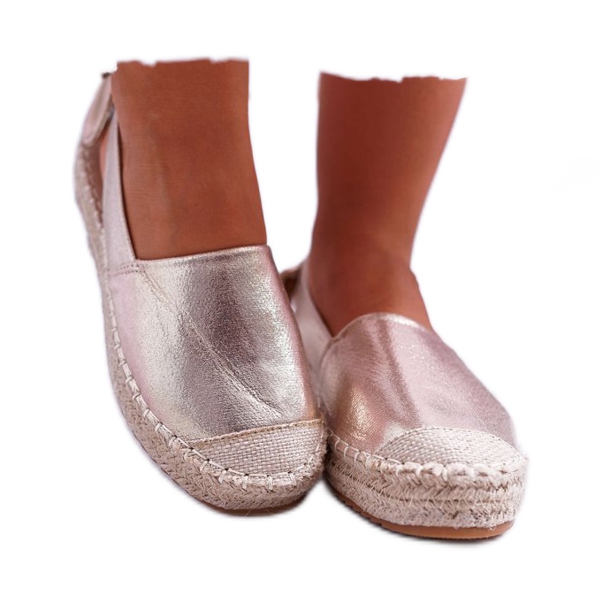 FRJ Golden Contour Espadriller för kvinnor gyllene