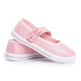 EVE Barnens rosa Bianka ballerina sneakers