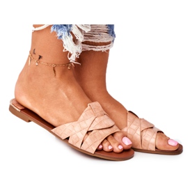 Dam Tofflor Ormskinn Rosa chans