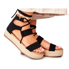 Kvinnors Espadriller på plattformen bunden svart Fuerta