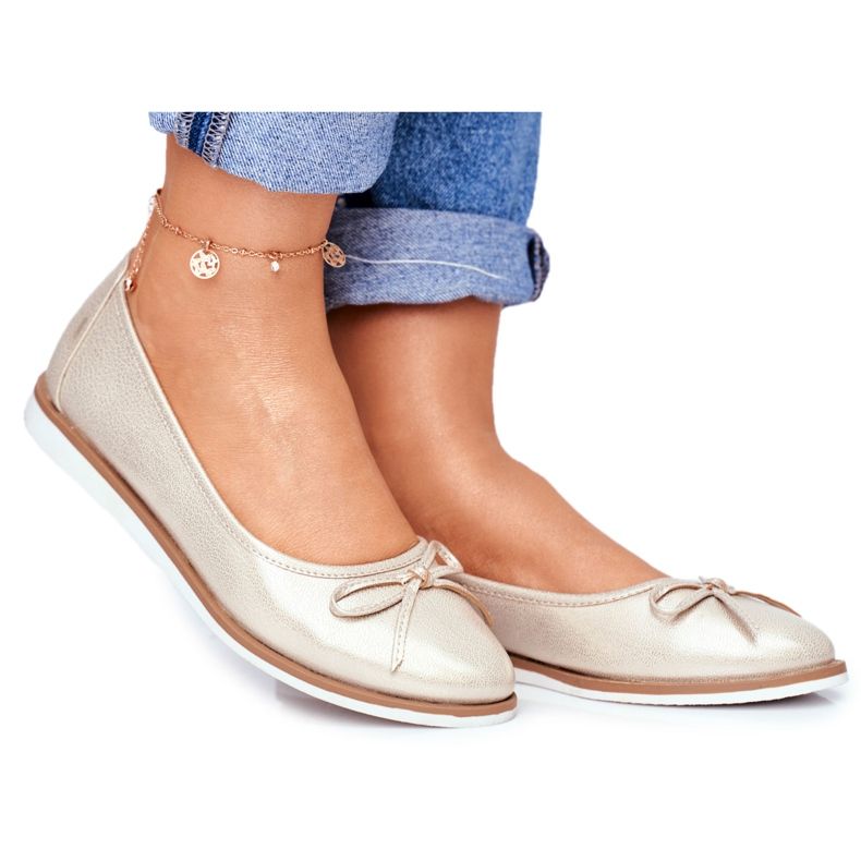 Ballerinor för kvinnor Sergio Leone Gold BL612 gyllene