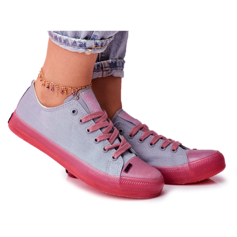 Dam Sneakers Big Star Blå Rosa FF274260