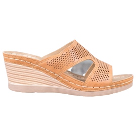 GOLL Lätta kil tofflor brun