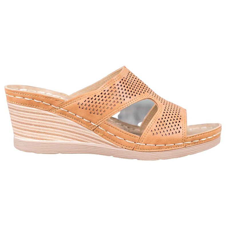 GOLL Lätta kil tofflor brun