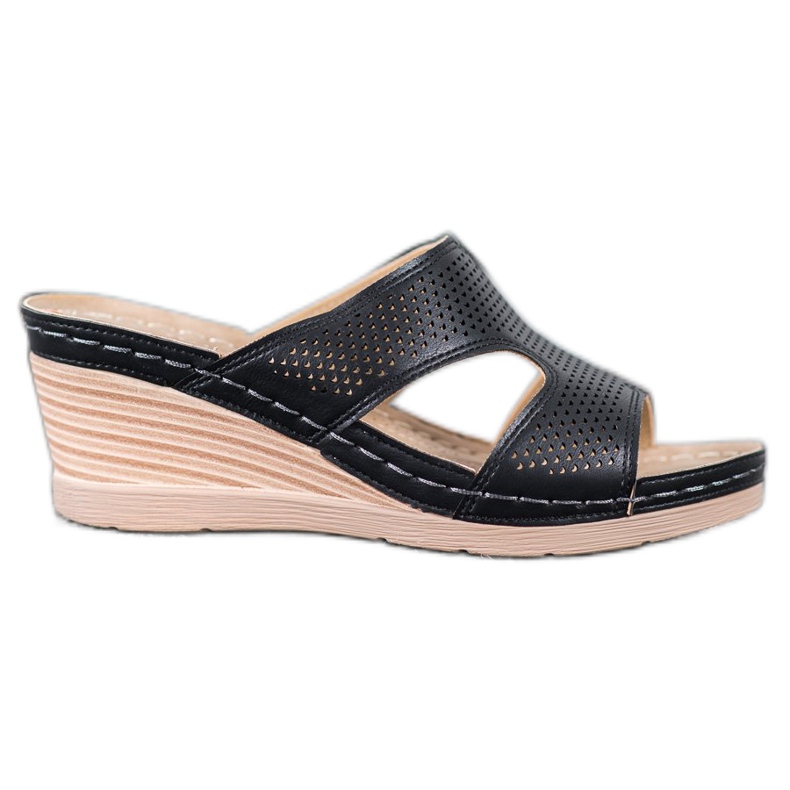 GOLL Lätta kil tofflor svart