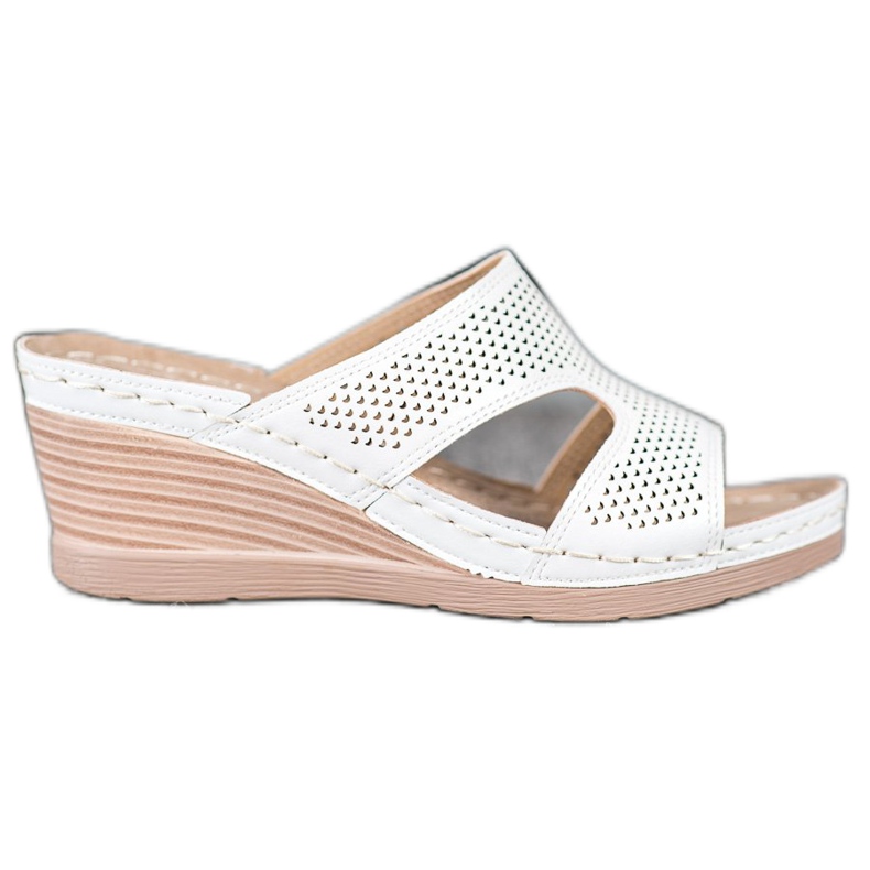 GOLL Lätta kil tofflor vit