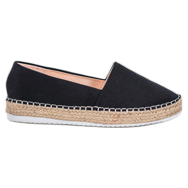 Small Swan Textil Espadrilles svart