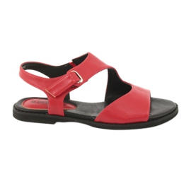 Daszyński Red Sandals MR1848-6 svart röd