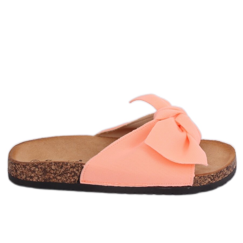 Rosa CK108 Rosa tofflor på korksulan