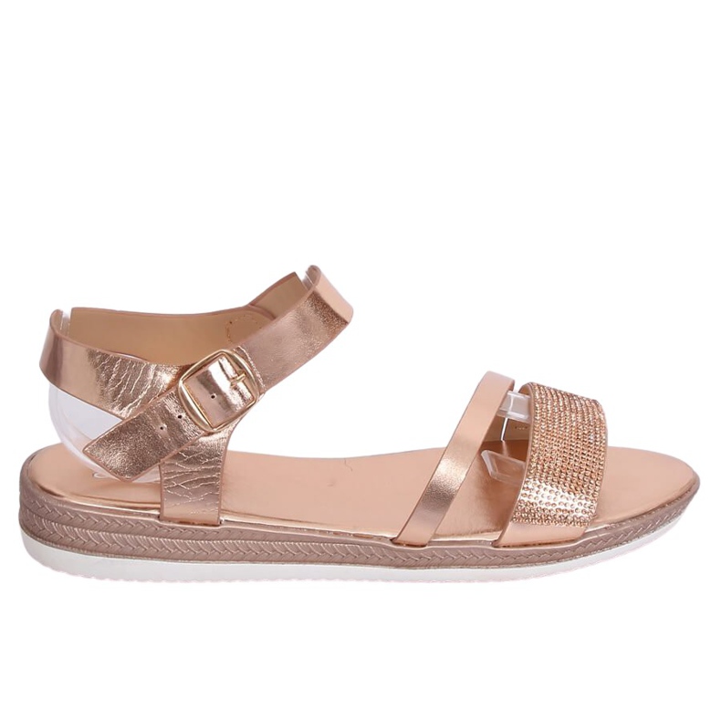 Champagne damsandaler D-118 Champagne rosa