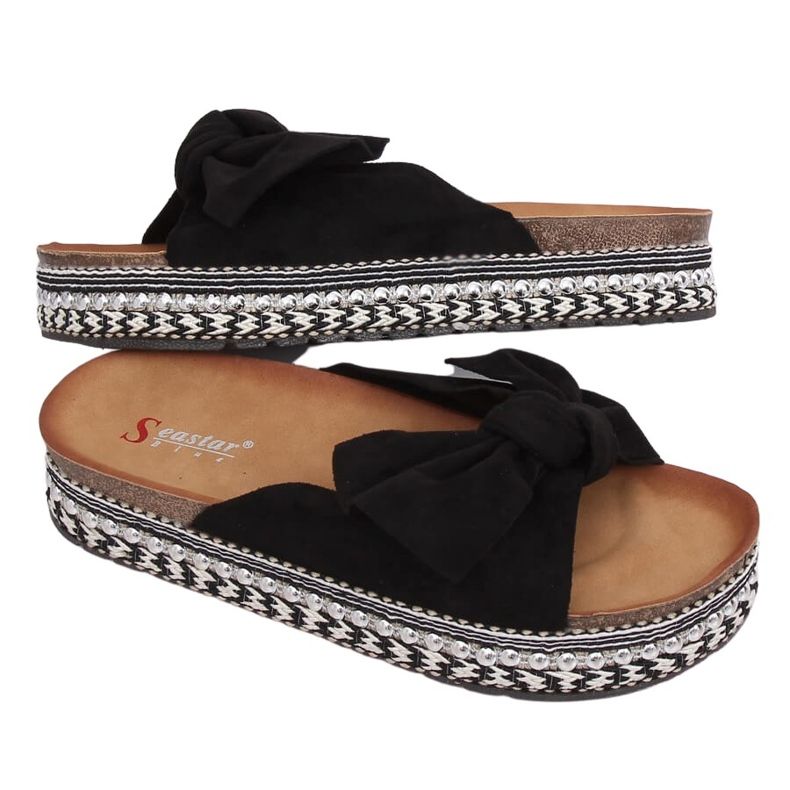 Svarta kvinnors svarta tofflor LK29P Svart