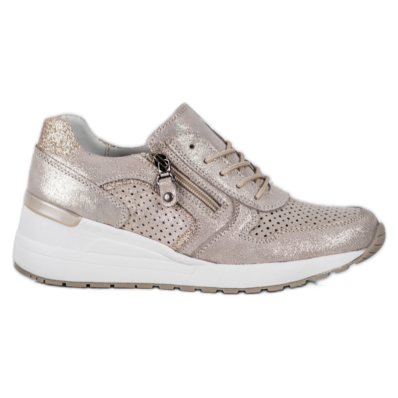 Filippo Gyllene sneakers med glitter
