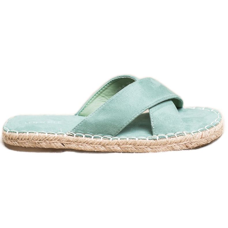 SHELOVET Bekväma mocka tofflor grön