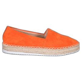 Small Swan Orange mocka Espadrilles